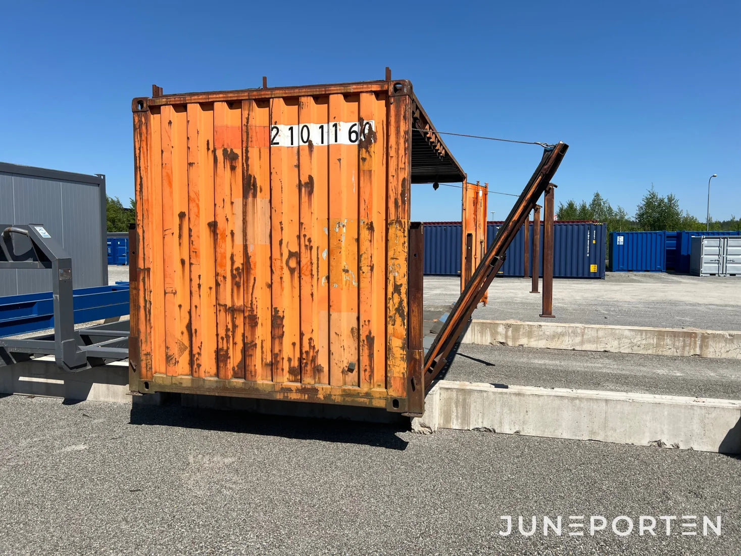 Container 20 fot (Öppningsbar långsida)