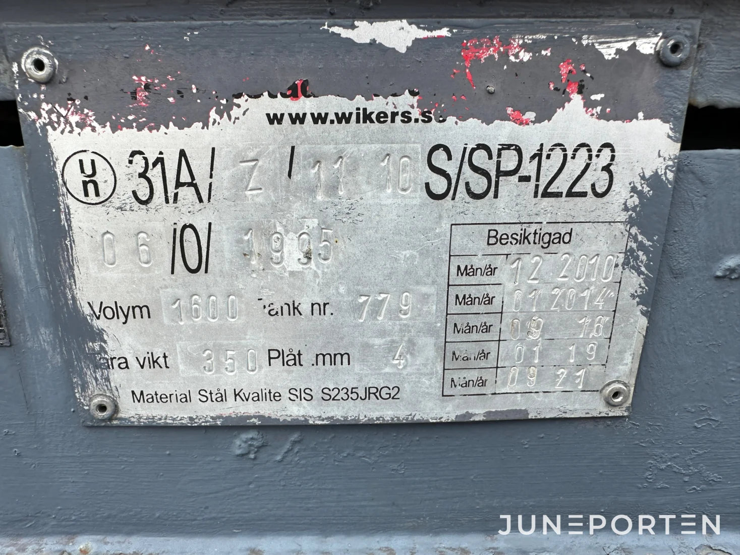 Dieseltank Wikers 1600 liter