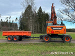 Hjulgrävare Doosan DX140W med dumpervagn