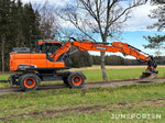 Hjulgrävare Doosan DX140W med dumpervagn