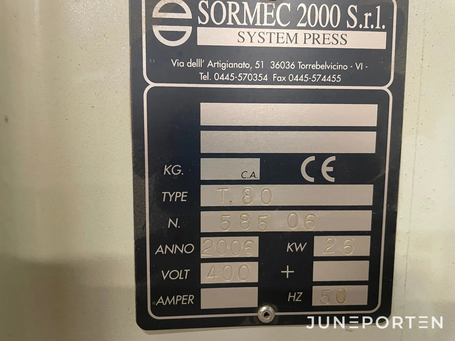 Fanérpress Sormec 2000