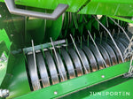 Fyrkantspress John Deere L1524H med vagn