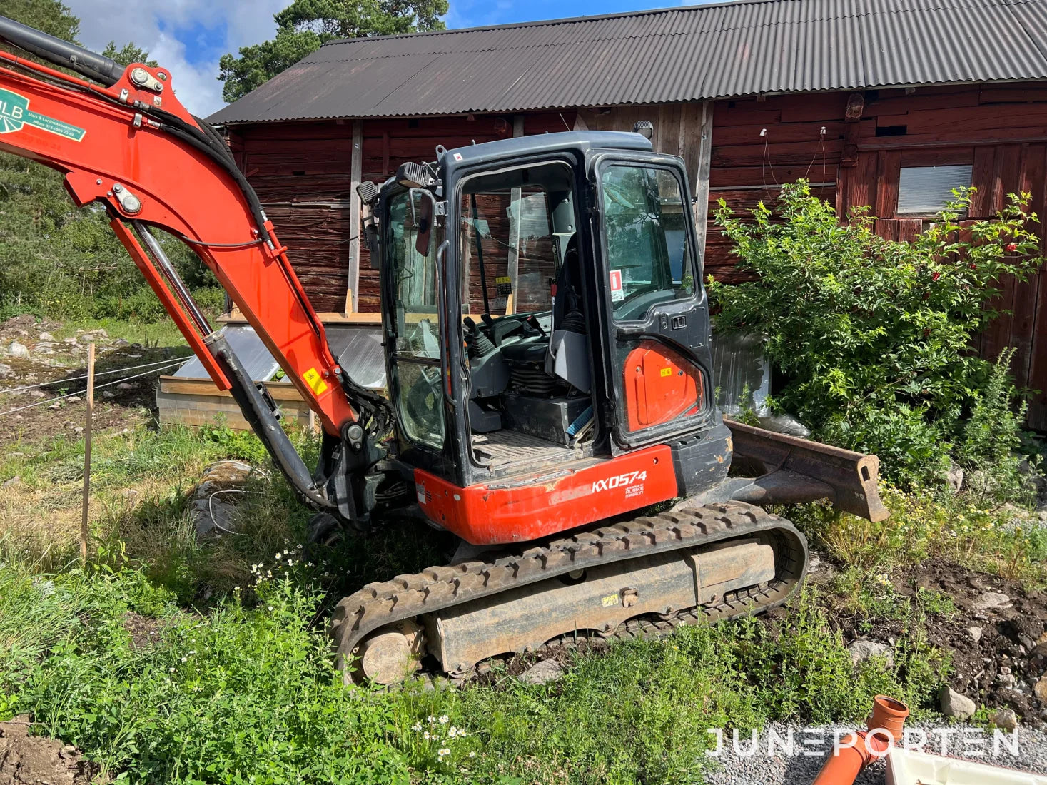 Grävmaskin Kubota KX057-4 med tillbehör