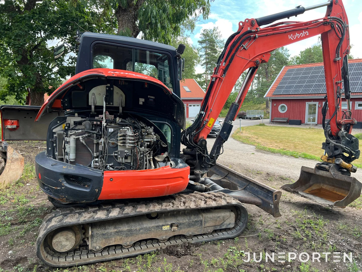 Grävmaskin Kubota KX057-4 med tillbehör