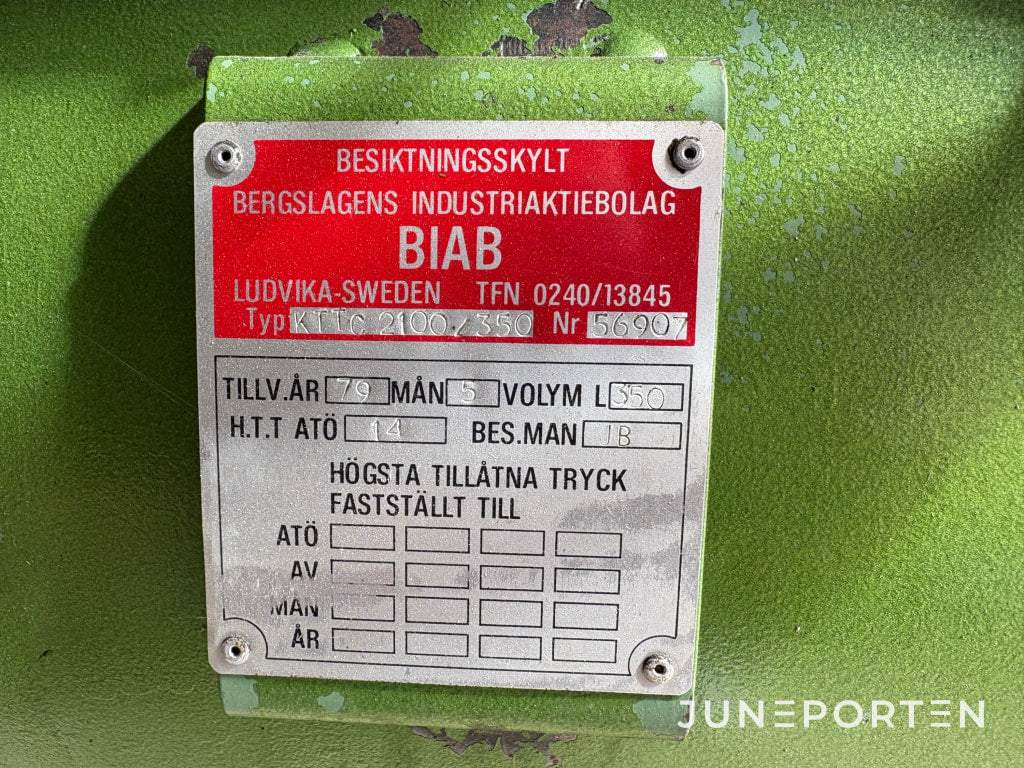 Tryckluftskompressor BIAB 350L