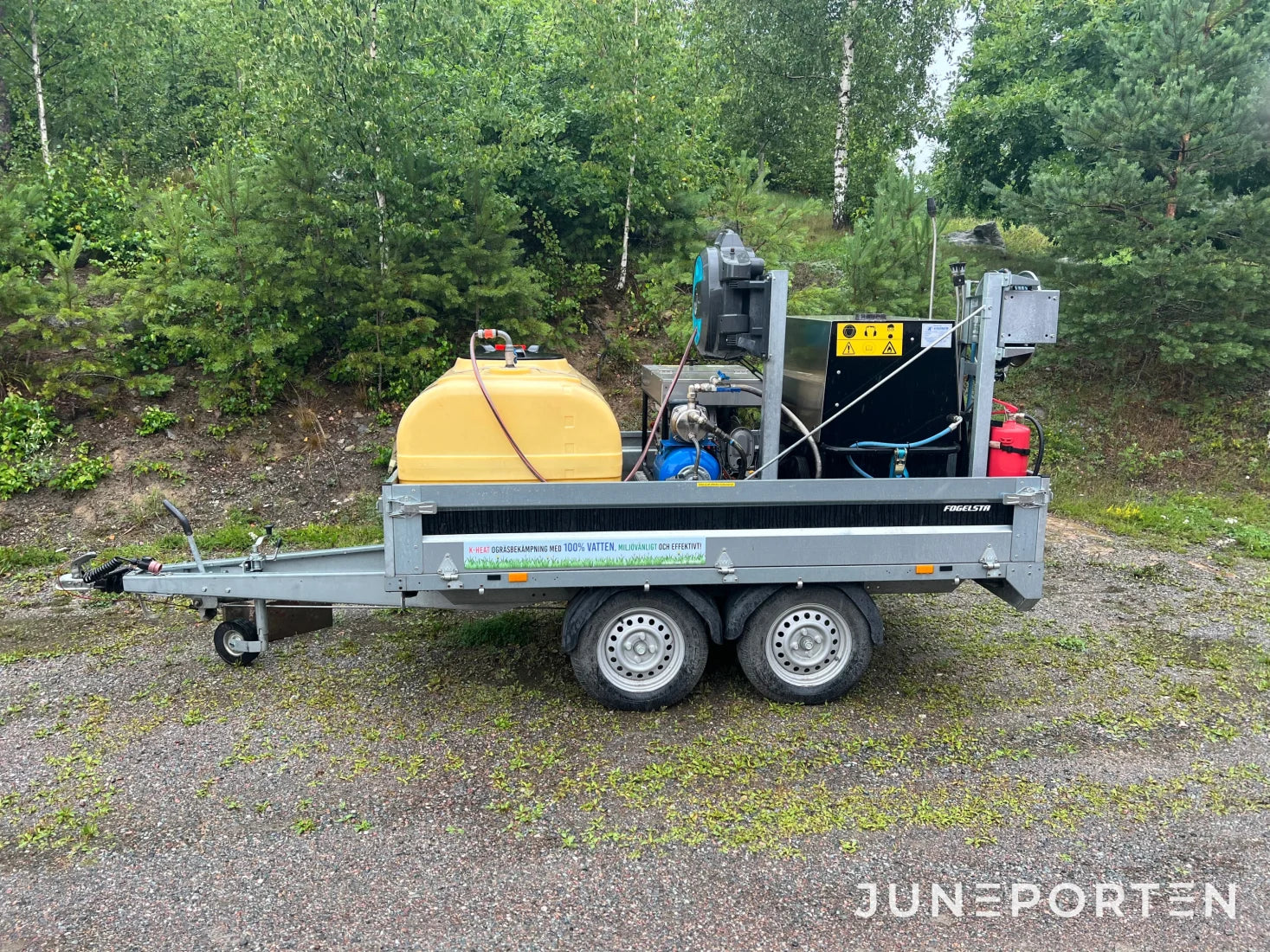 Ogräsbekämpning / Högtryckstvätt K-Heat Maxi 116 med släp