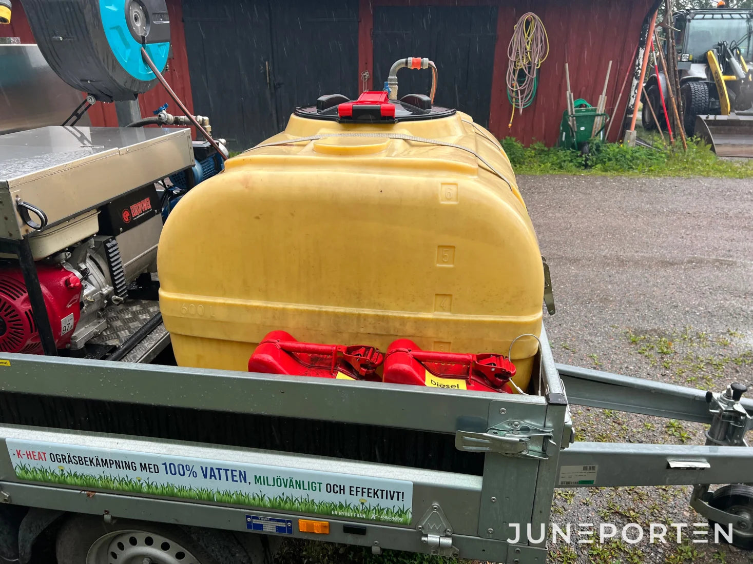Ogräsbekämpning / Högtryckstvätt K-Heat Maxi 116 med släp