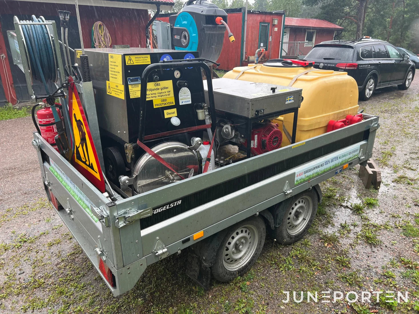 Ogräsbekämpning / Högtryckstvätt K-Heat Maxi 116 med släp