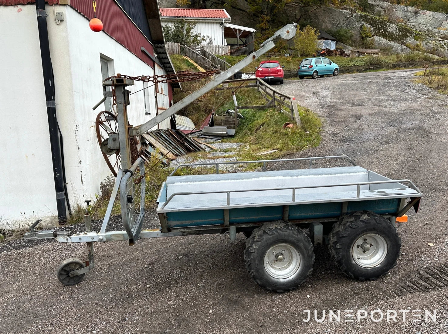 Kombivagn för fyrhjuling