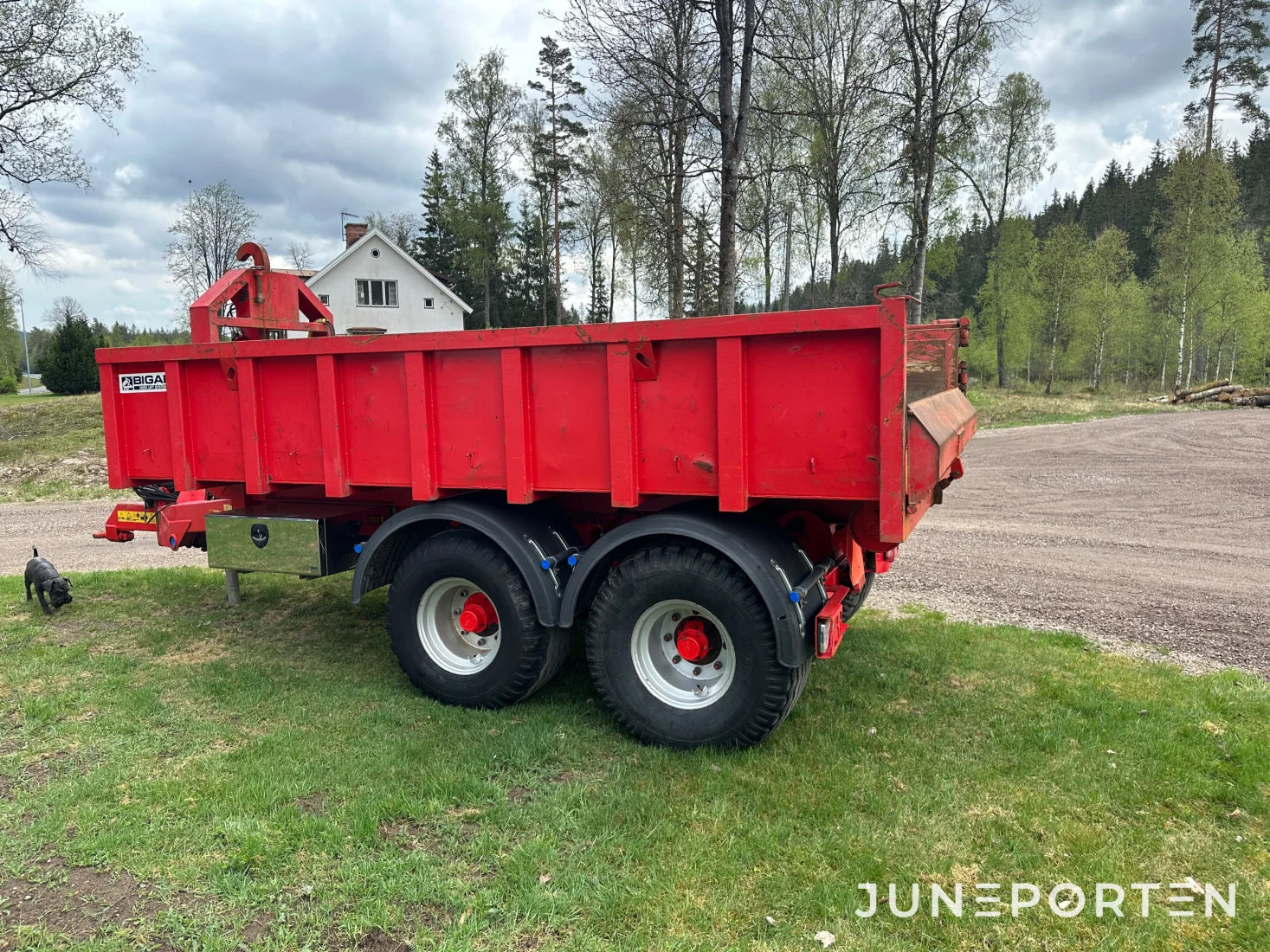 Lastväxlare Bigab 10-14 med flak