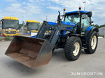 New Holland T 6020 med lastare & frontlyft