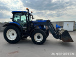 New Holland T 6020 med lastare & frontlyft