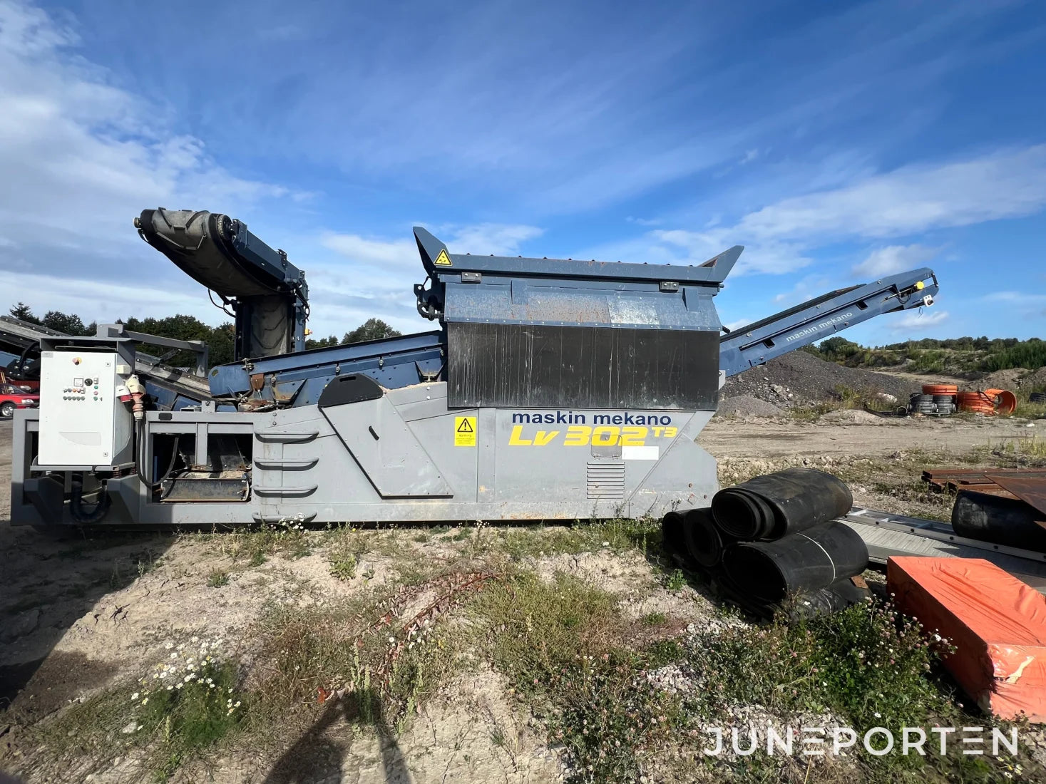 Sorteringsverk Maskin Mekano Lv 302 T3 på lastväxlarram