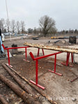 Vedbord Med Hydraulisk Inmatningsbana