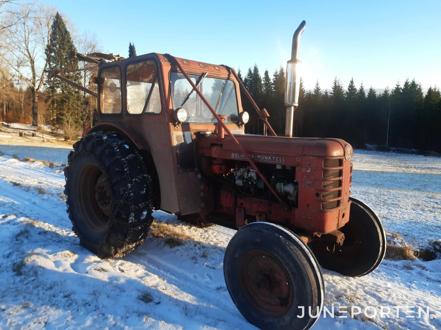 Volvo BM 350 boxer med Star wirekran
