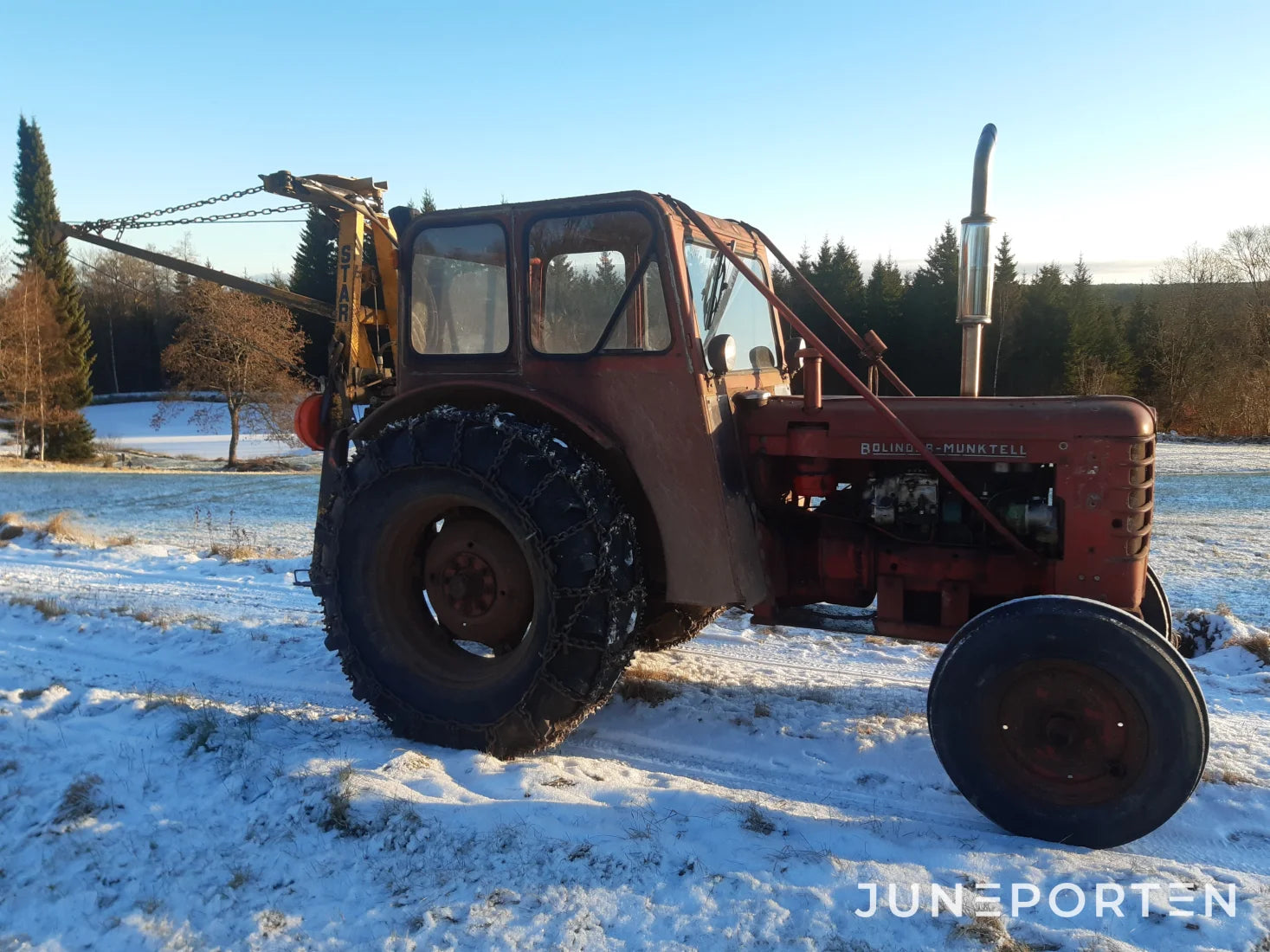 Volvo BM 350 boxer med Star wirekran