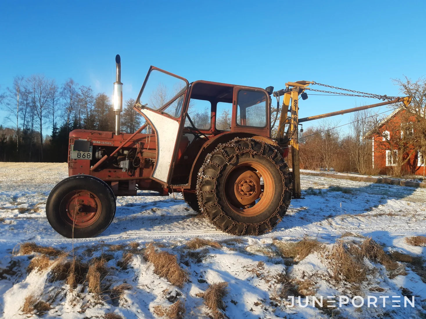 Volvo BM 350 boxer med Star wirekran
