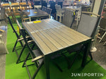 Bord i Ekowood med 4 stolar
