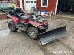 ATV Can-Am Outlander 800R med plog och vagn