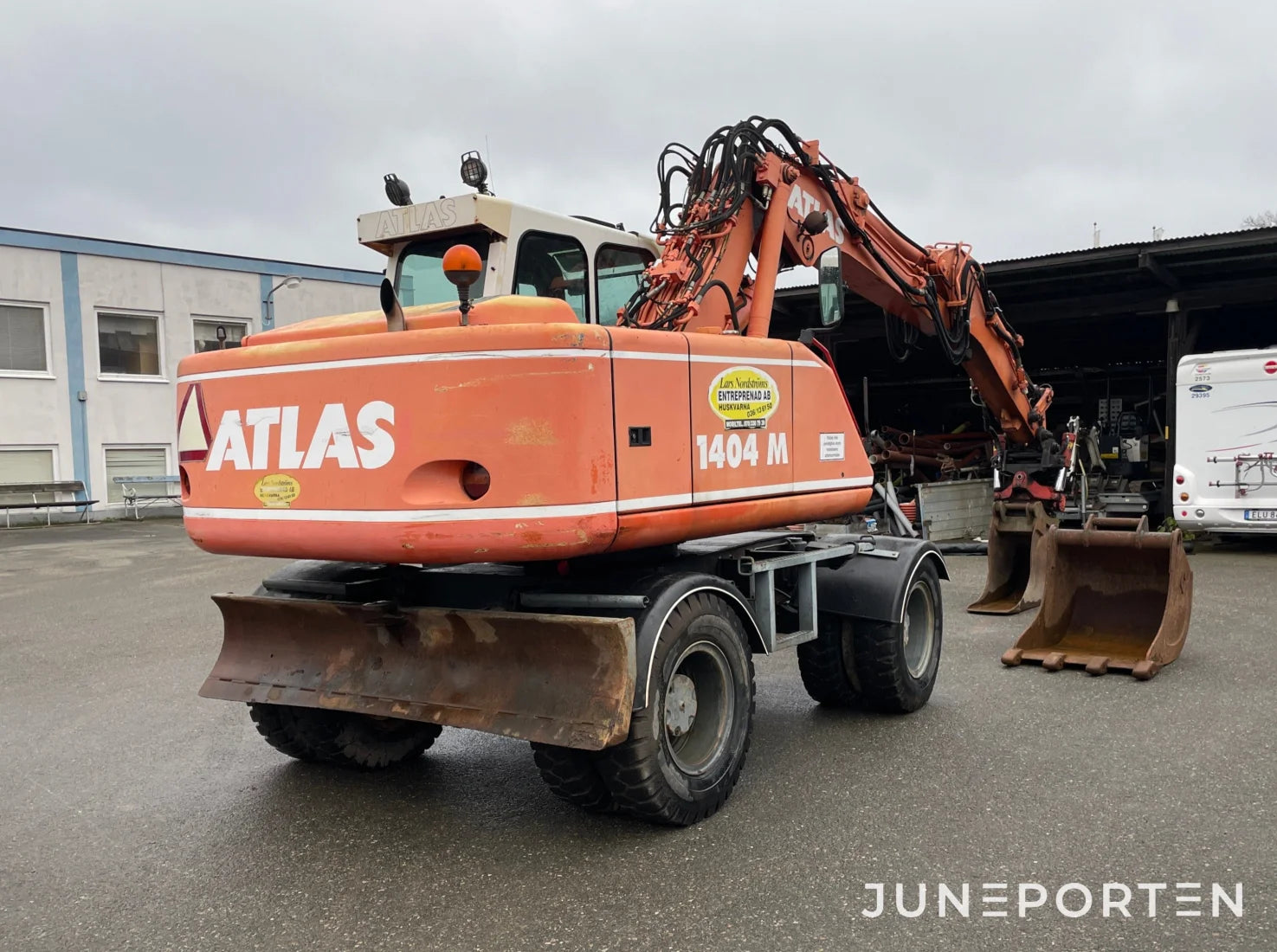 Hjulgrävare Atlas 1404 M med skopor