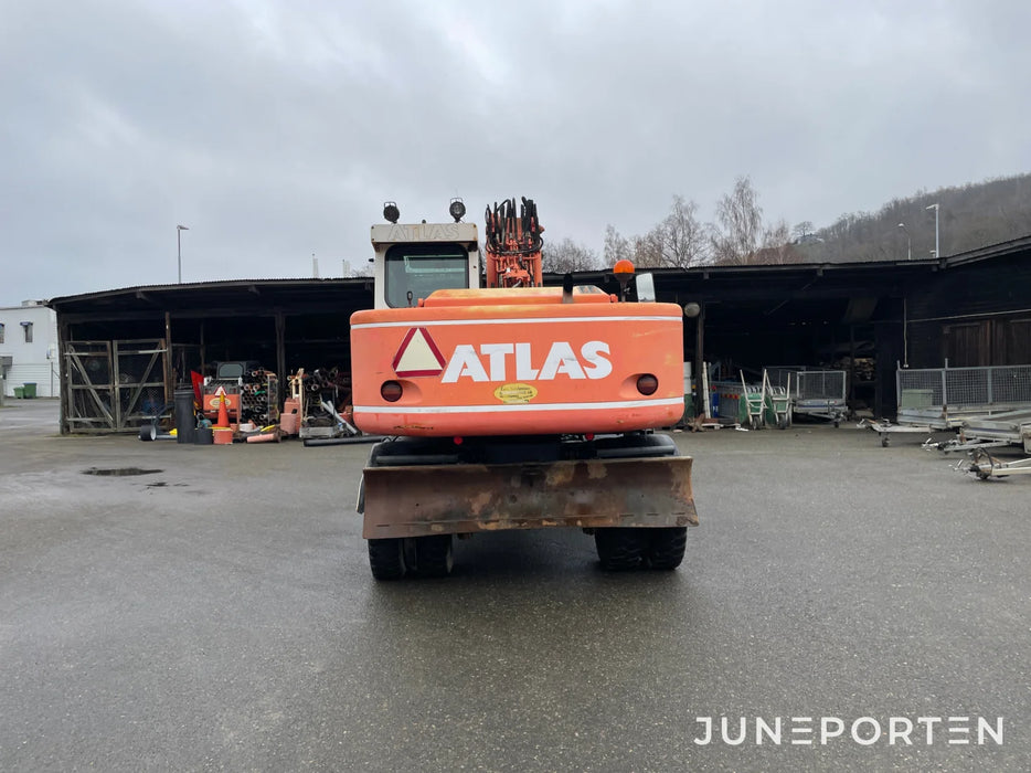Hjulgrävare Atlas 1404 M Med Skopor Lastbil Truck & Entreprenad