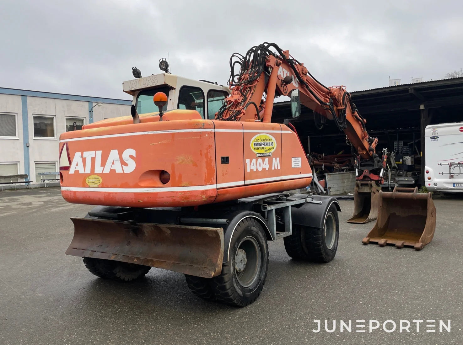 Hjulgrävare Atlas 1404 M med skopor