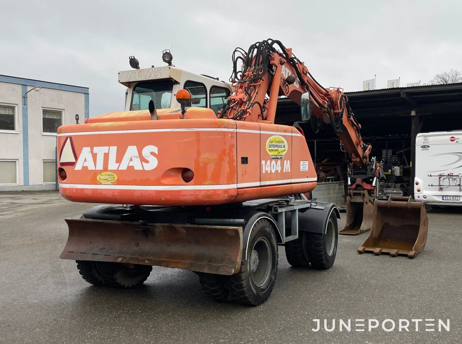 Hjulgrävare Atlas 1404 M med skopor