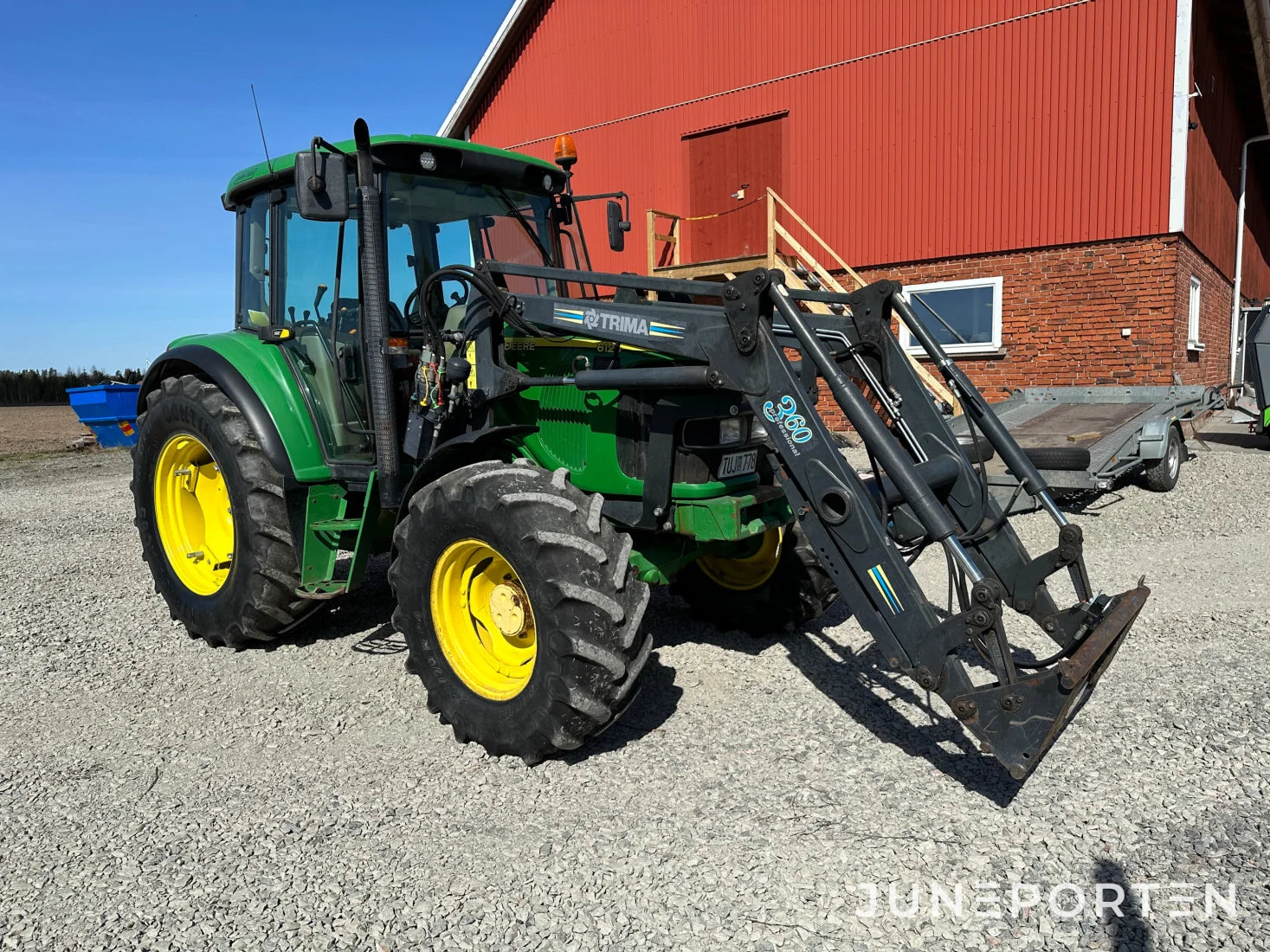 John Deere 6120 SE med lastare