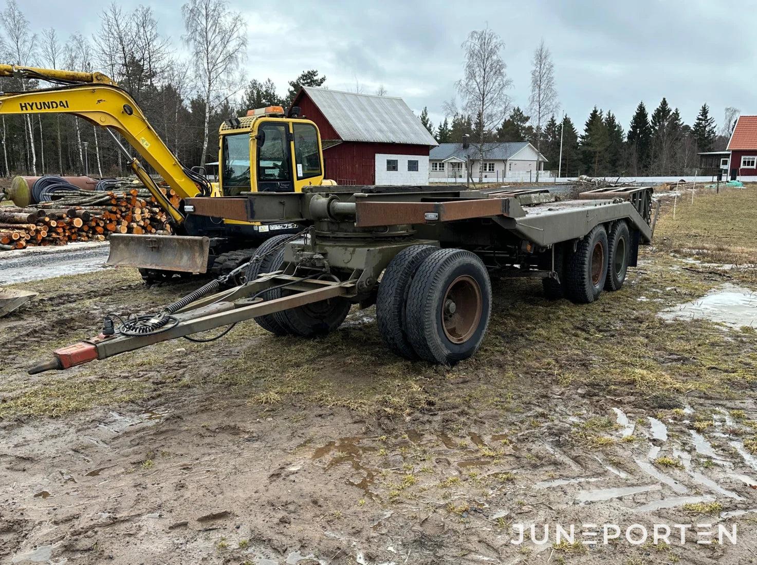 Maskintrailer Bröd Forss 3-axlad