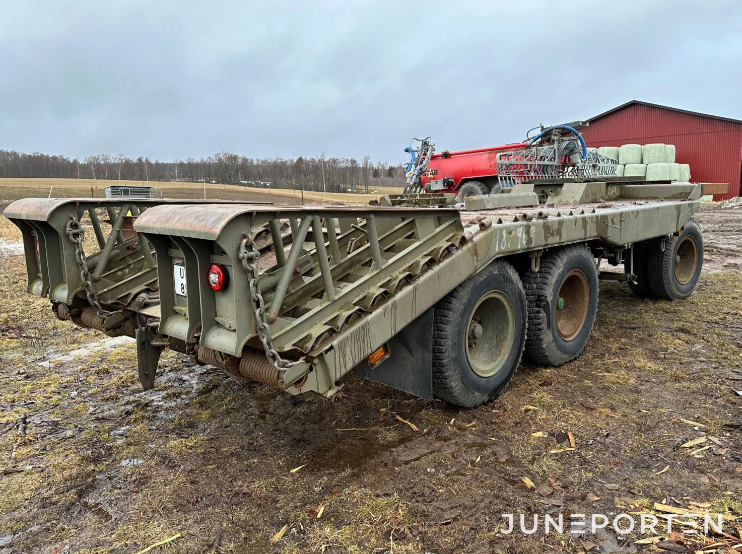 Maskintrailer Bröd Forss 3-axlad