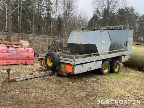 Tankvagn för skogs- och grävmaskin