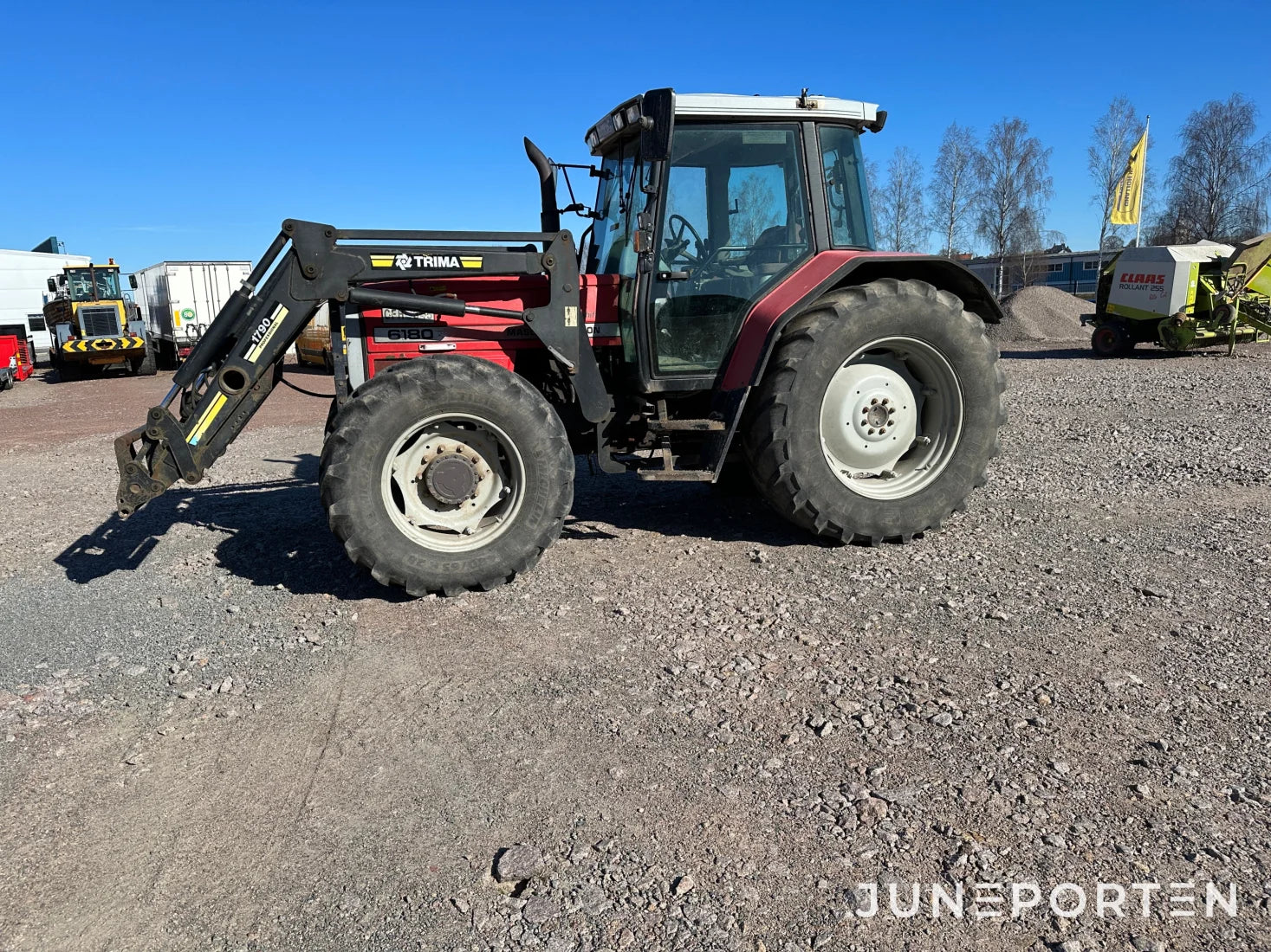 Massey Ferguson 6180 4WD med Trima lastare