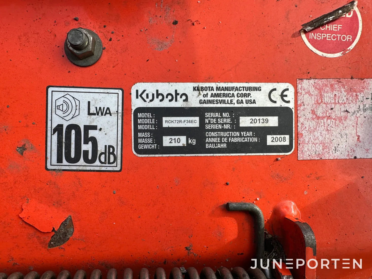 Rotorklippare Kubota F3680 - 2008