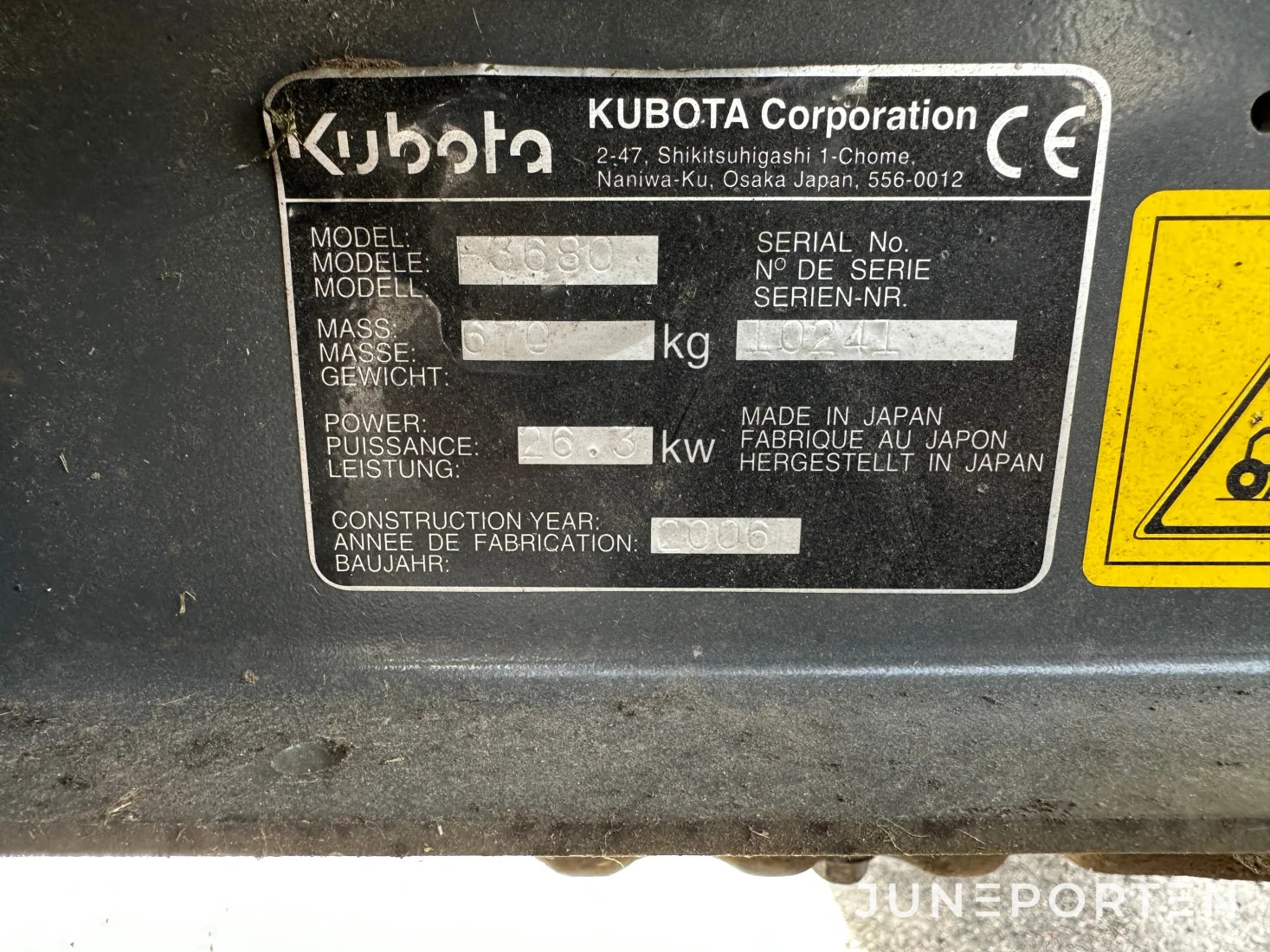 Rotorklippare Kubota F3680