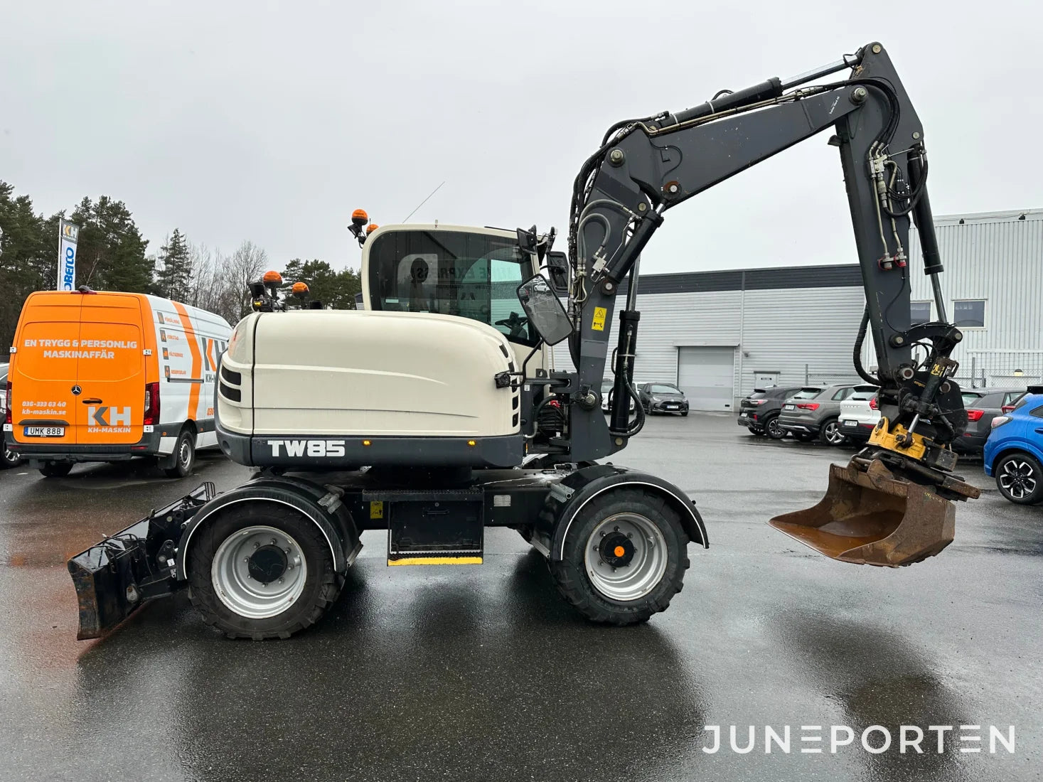 Hjulgrävare Terex TW85 med redskap